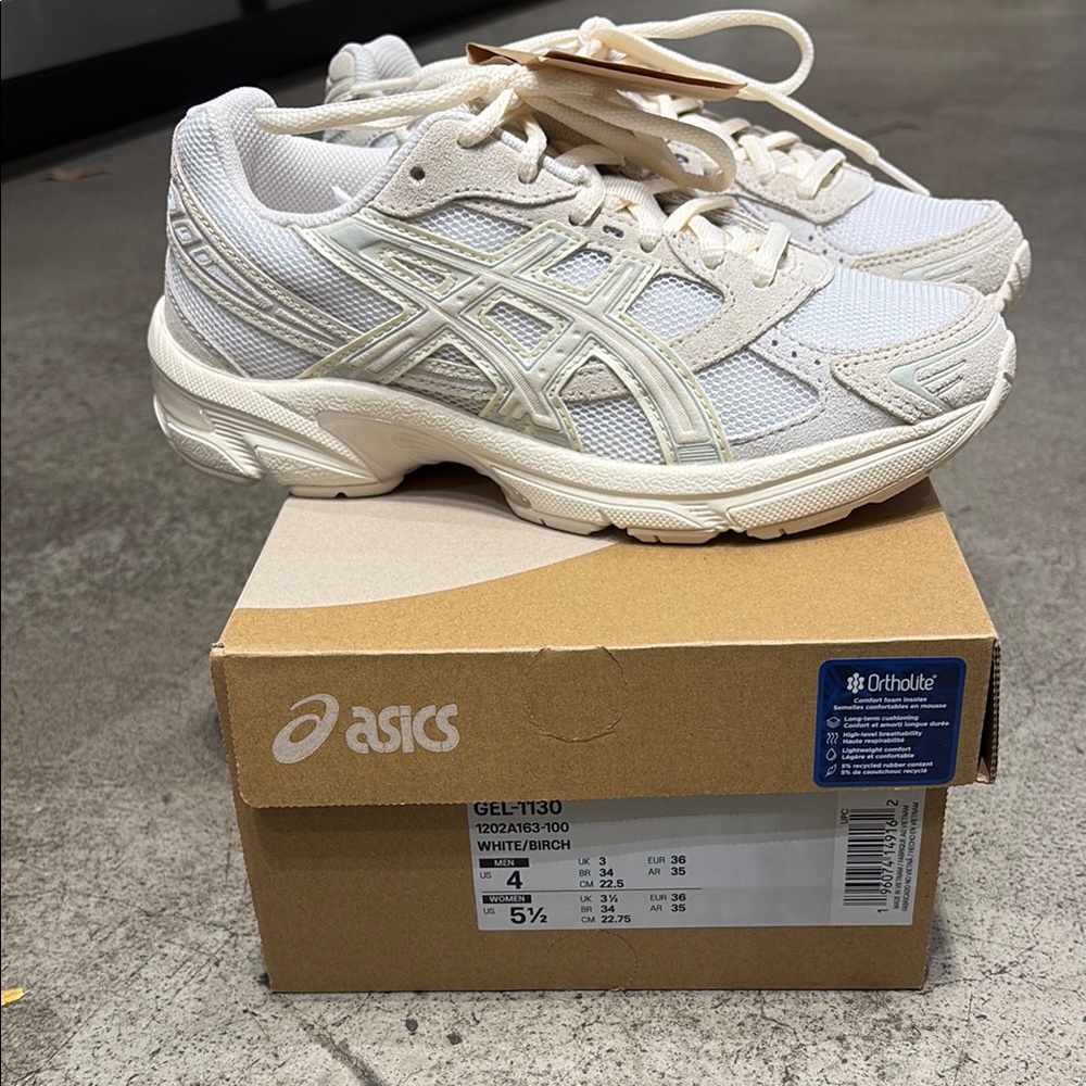 ASICS Gel-T130 White/Birch Sneakers